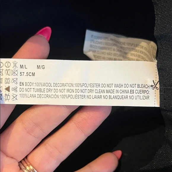 Stylish Black and Gray Fedora Hat - Picture 5 of 5